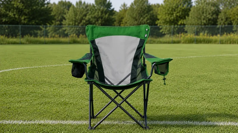Folding camp chair for youth sports tournament sidelines — Sideline Society rental