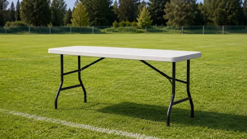 4 foot folding camp table for sideline gear, snacks, and supplies