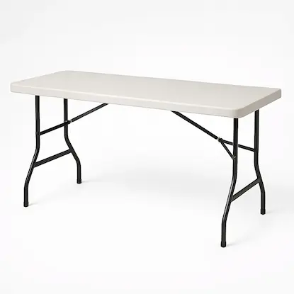 4 foot folding camp table for sideline gear, snacks, and supplies